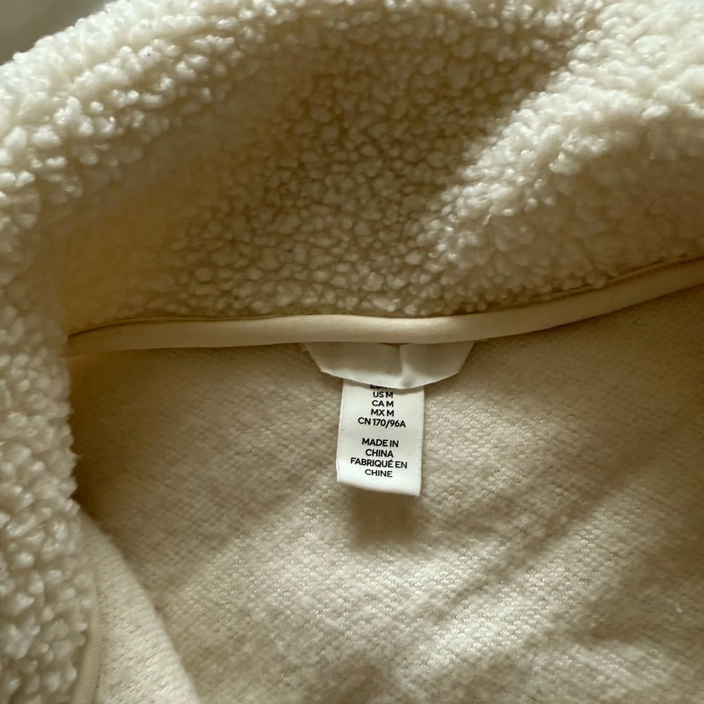 H&M Cream Teddy Jacket - Picture 3 of 4